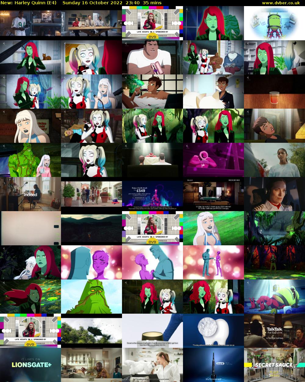 Harley Quinn (E4) Sunday 16 October 2022 23:40 - 00:15