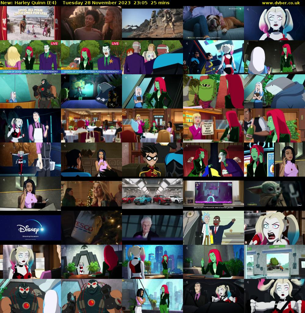 Harley Quinn (E4) Tuesday 28 November 2023 23:05 - 23:30