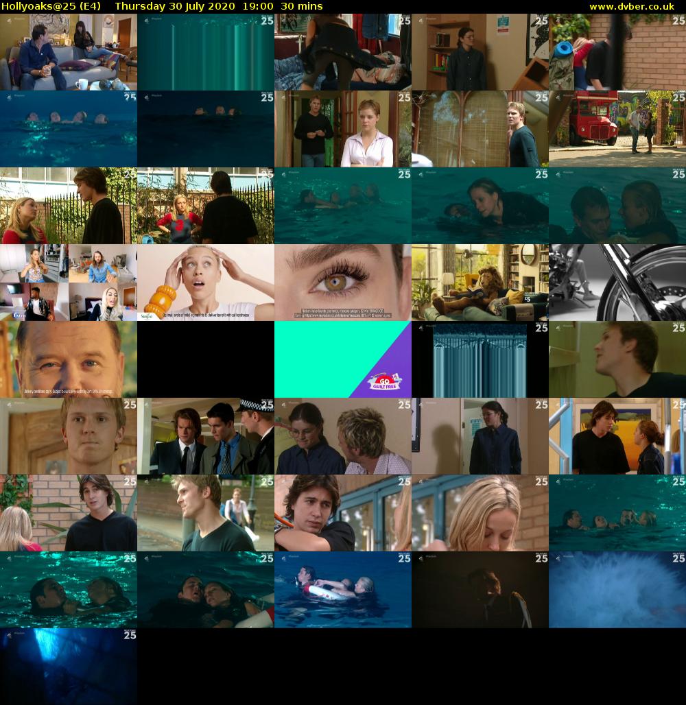 Hollyoaks@25 (E4) Thursday 30 July 2020 19:00 - 19:30