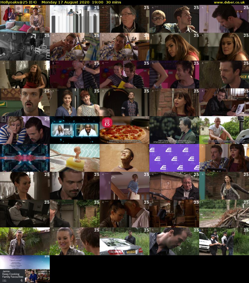 Hollyoaks@25 (E4) Monday 17 August 2020 19:00 - 19:30
