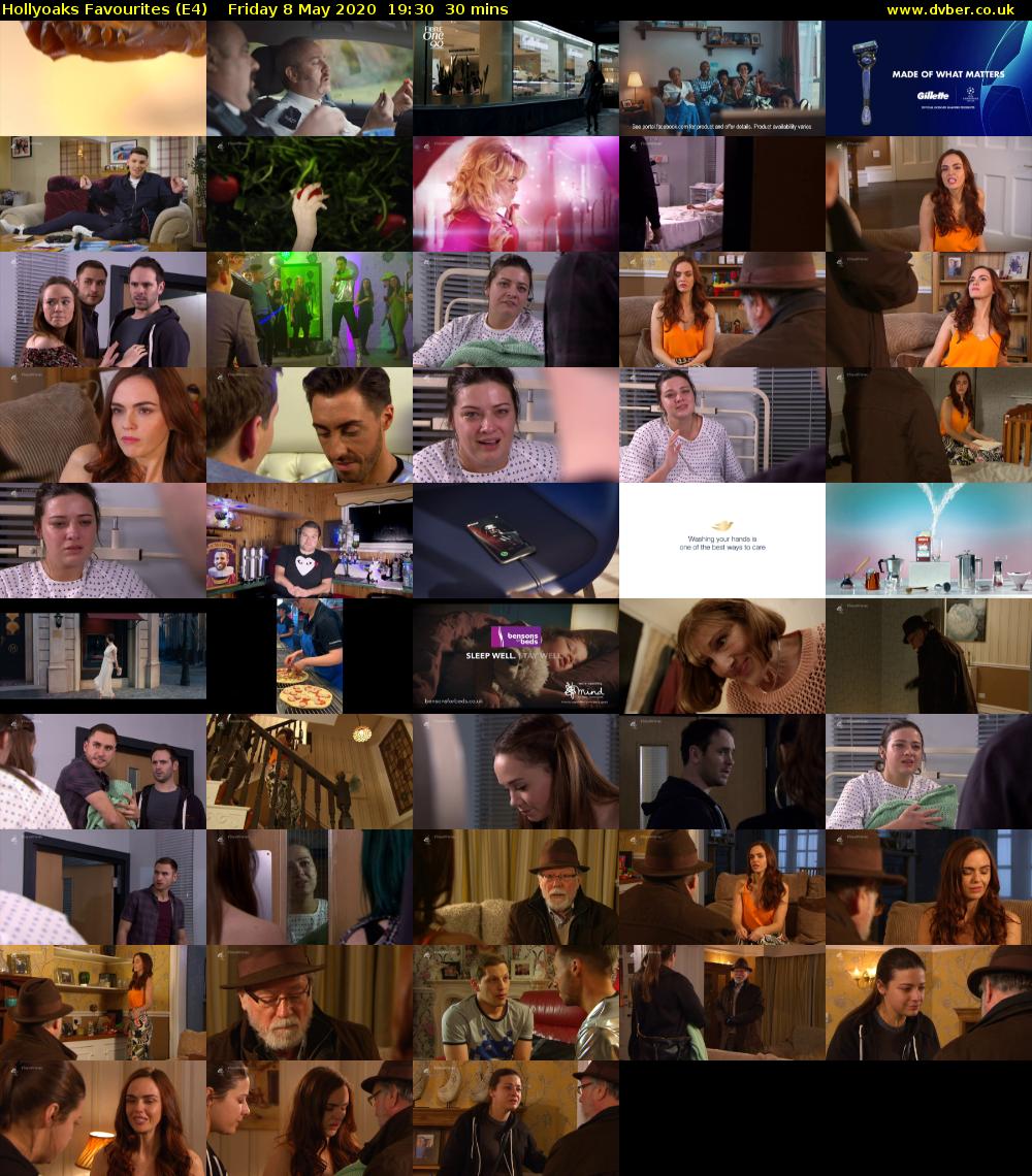 Hollyoaks Favourites (E4) Friday 8 May 2020 19:30 - 20:00
