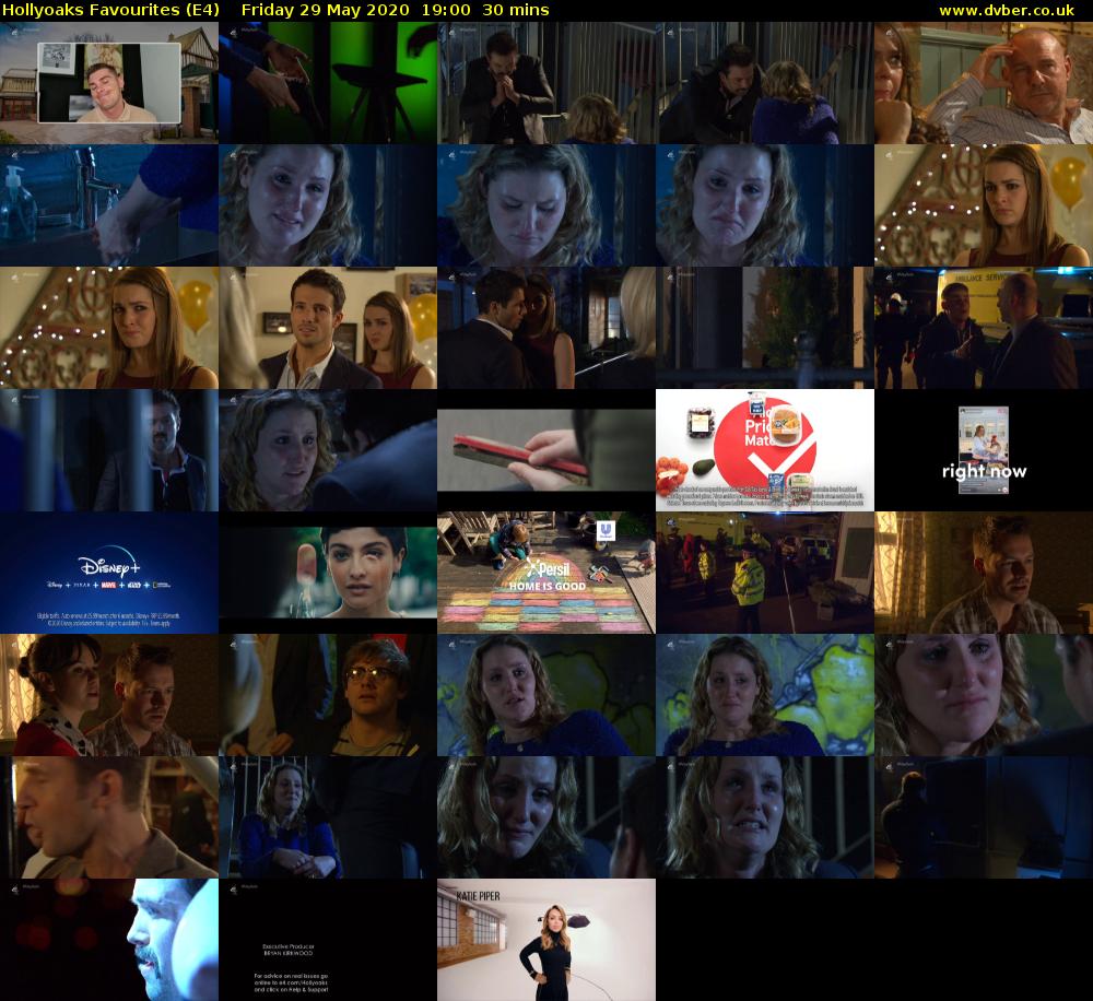 Hollyoaks Favourites (E4) Friday 29 May 2020 19:00 - 19:30