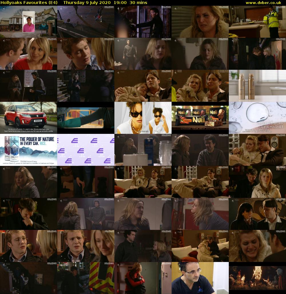 Hollyoaks Favourites (E4) Thursday 9 July 2020 19:00 - 19:30