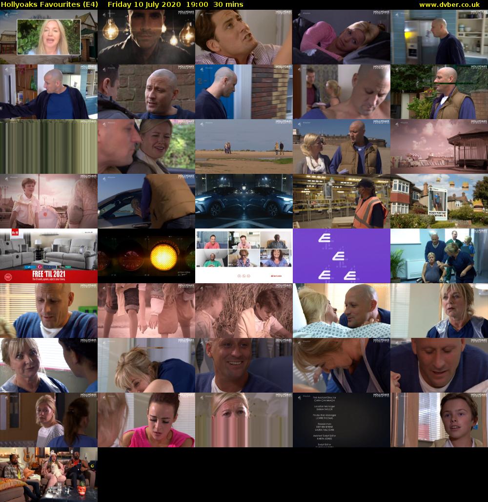 Hollyoaks Favourites (E4) Friday 10 July 2020 19:00 - 19:30