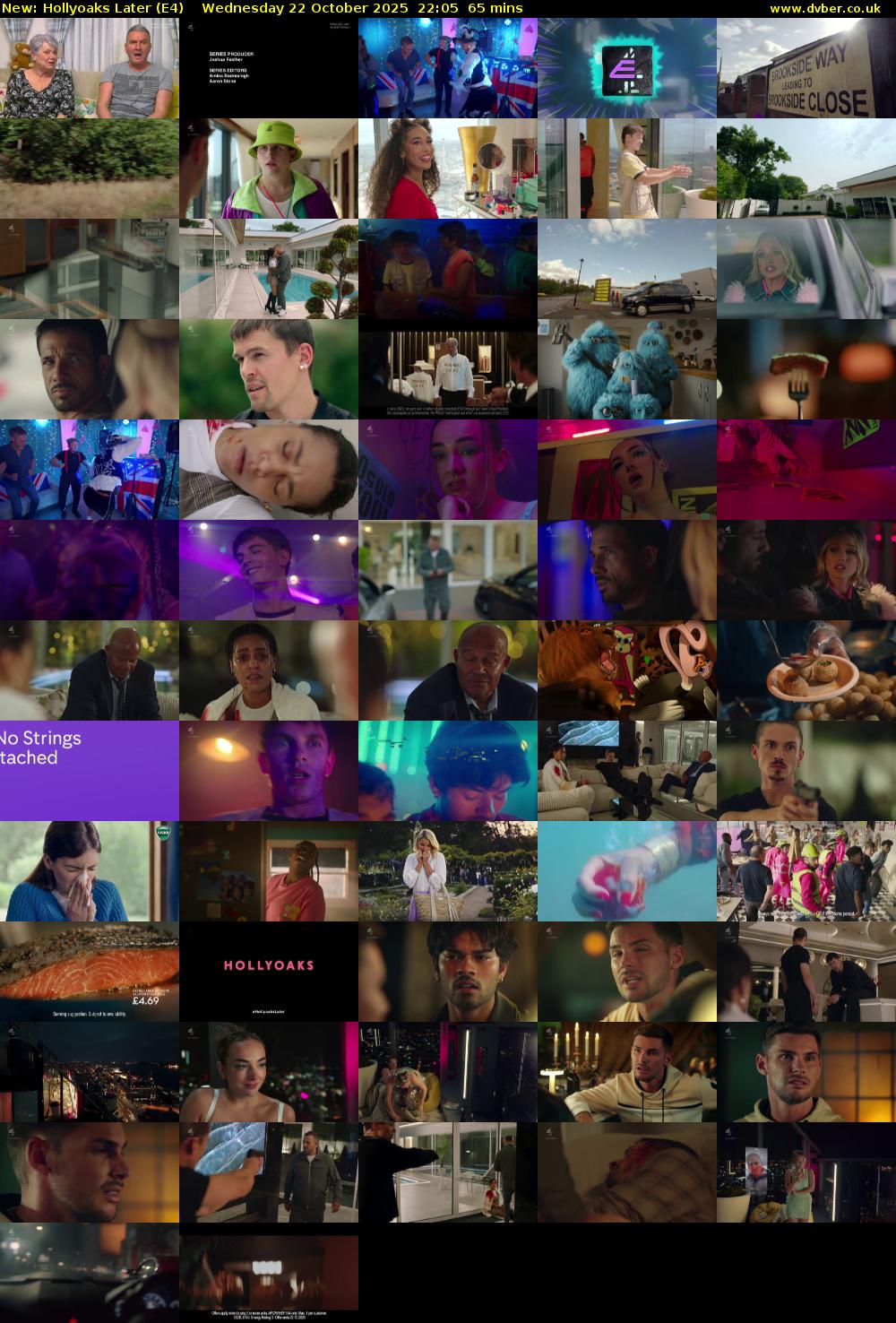 Hollyoaks Later (E4) Wednesday 22 October 2025 22:05 - 23:10