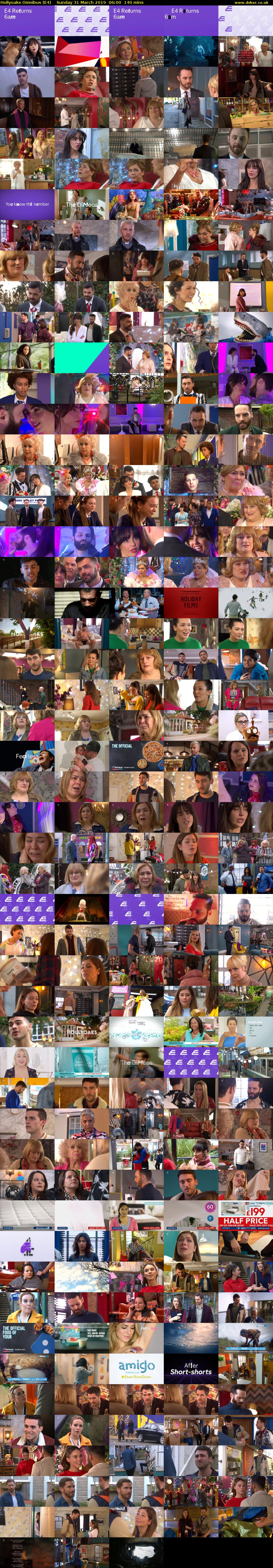 Hollyoaks Omnibus (E4) Sunday 31 March 2019 06:00 - 08:20