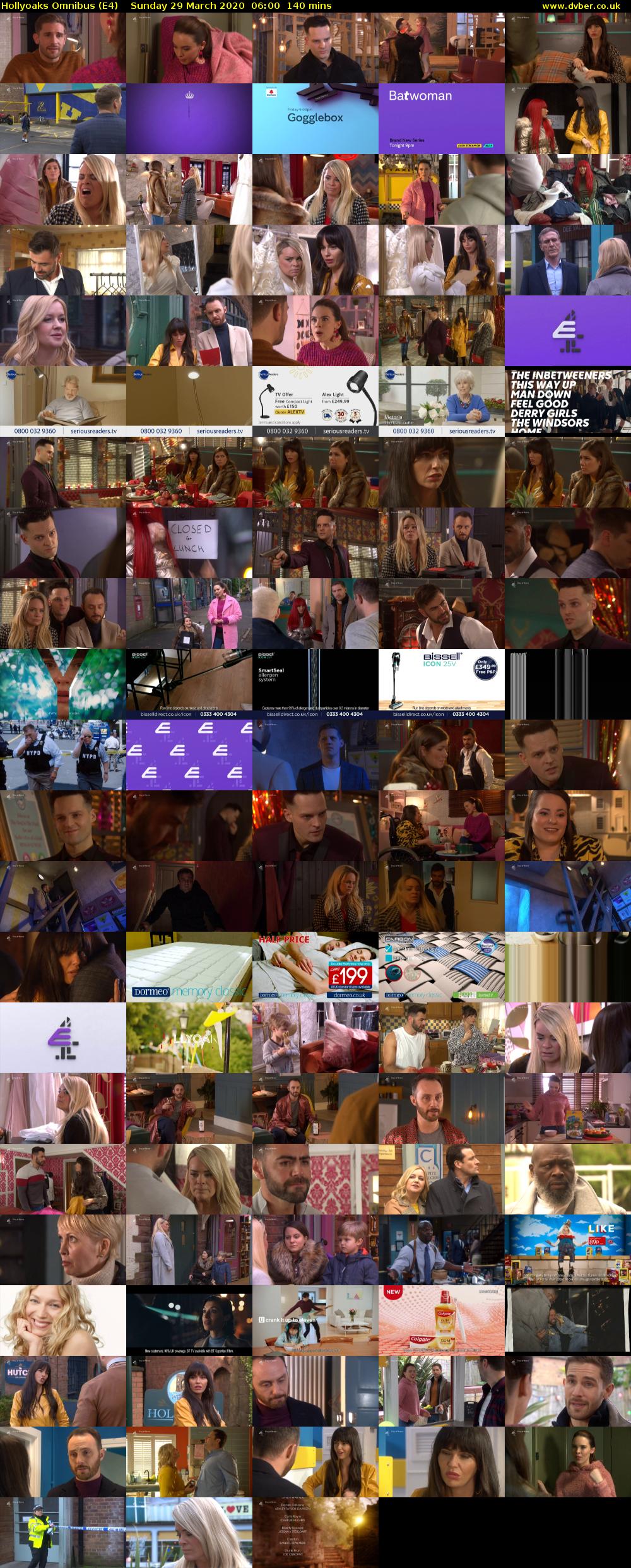 Hollyoaks Omnibus (E4) Sunday 29 March 2020 06:00 - 08:20