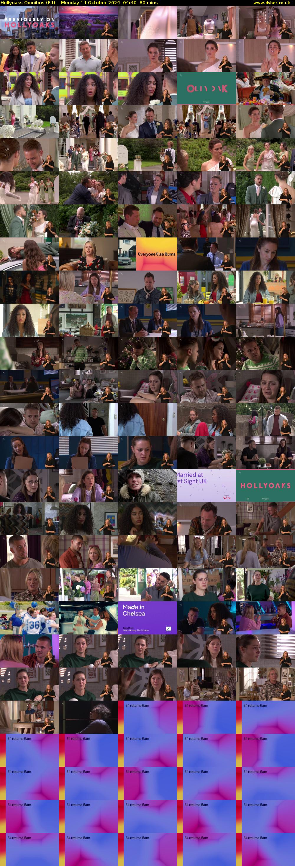 Hollyoaks Omnibus (E4) Monday 14 October 2024 04:40 - 06:00