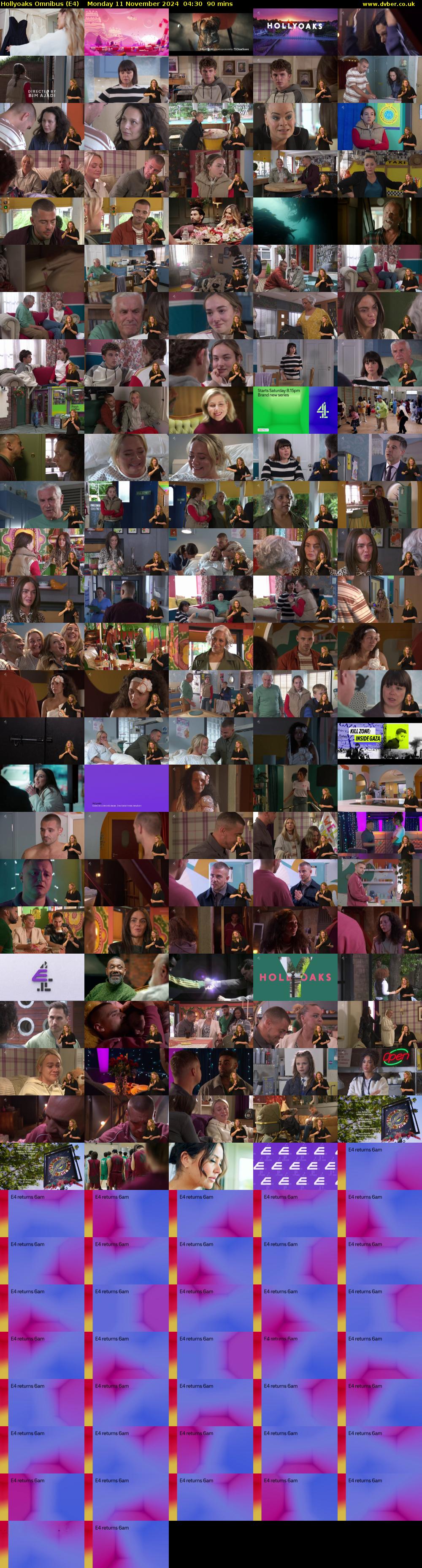 Hollyoaks Omnibus (E4) Monday 11 November 2024 04:30 - 06:00