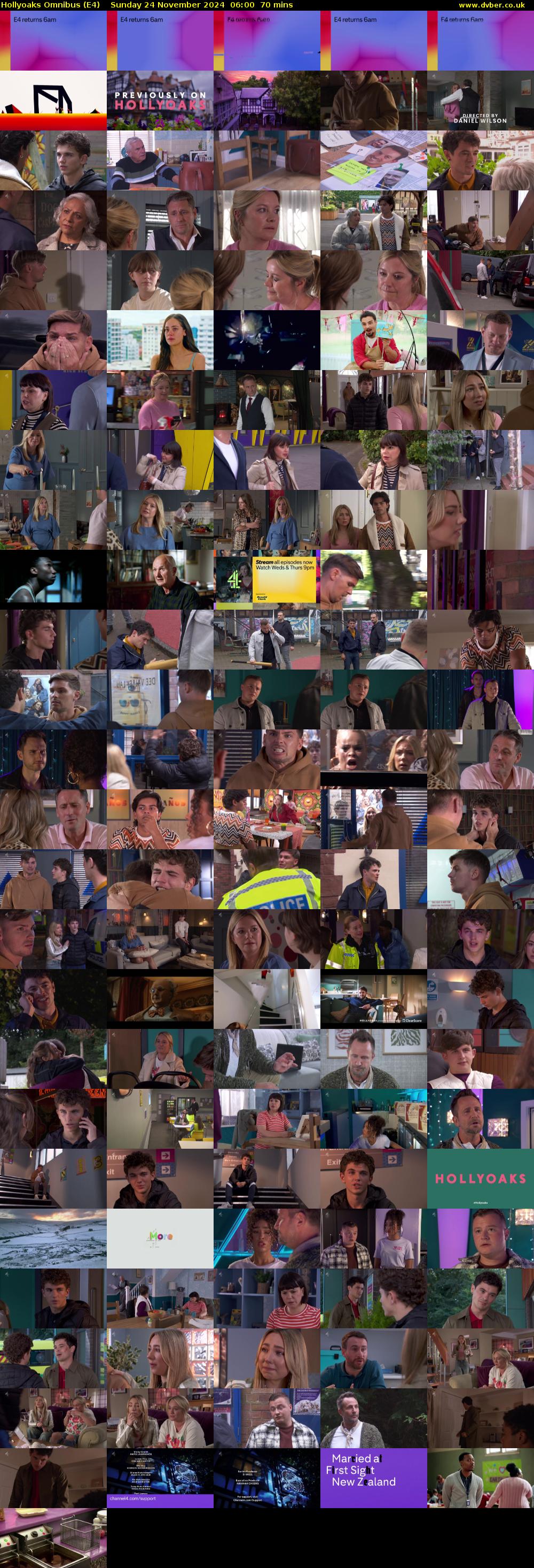 Hollyoaks Omnibus (E4) Sunday 24 November 2024 06:00 - 07:10