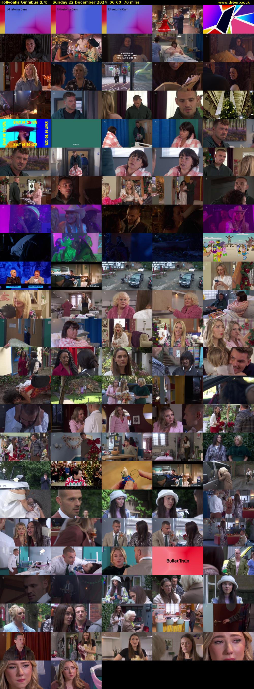 Hollyoaks Omnibus (E4) Sunday 22 December 2024 06:00 - 07:10