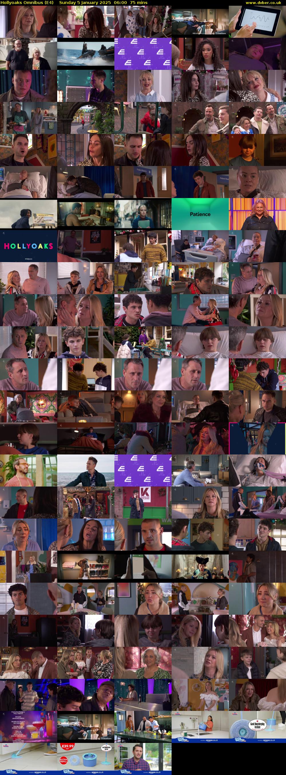 Hollyoaks Omnibus (E4) Sunday 5 January 2025 06:00 - 07:15