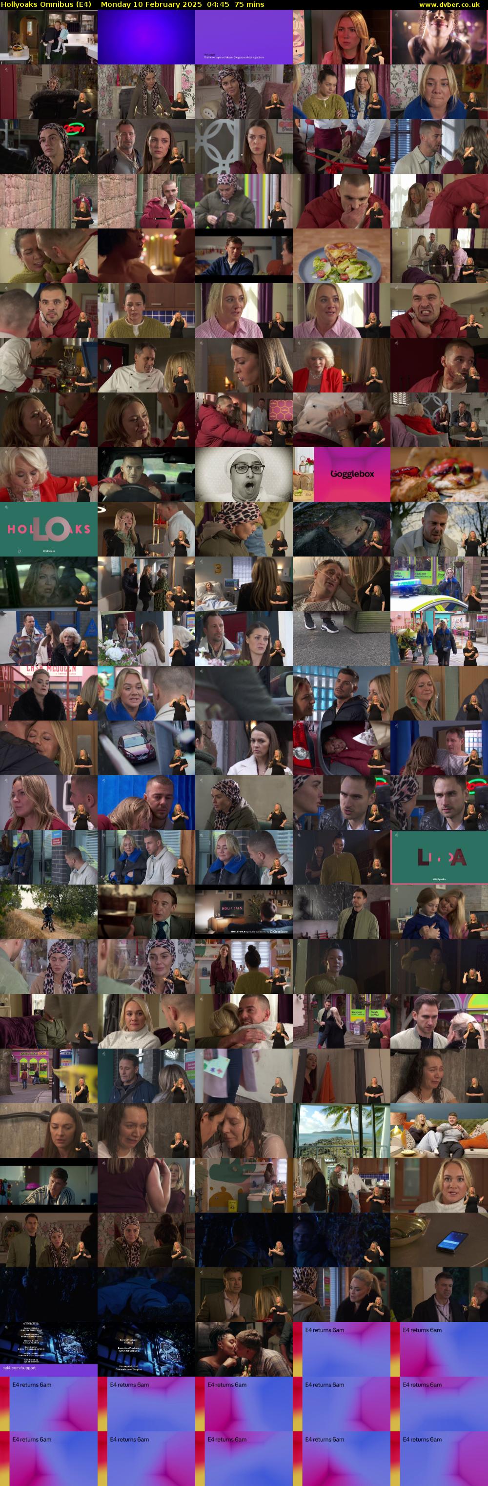 Hollyoaks Omnibus (E4) Monday 10 February 2025 04:45 - 06:00