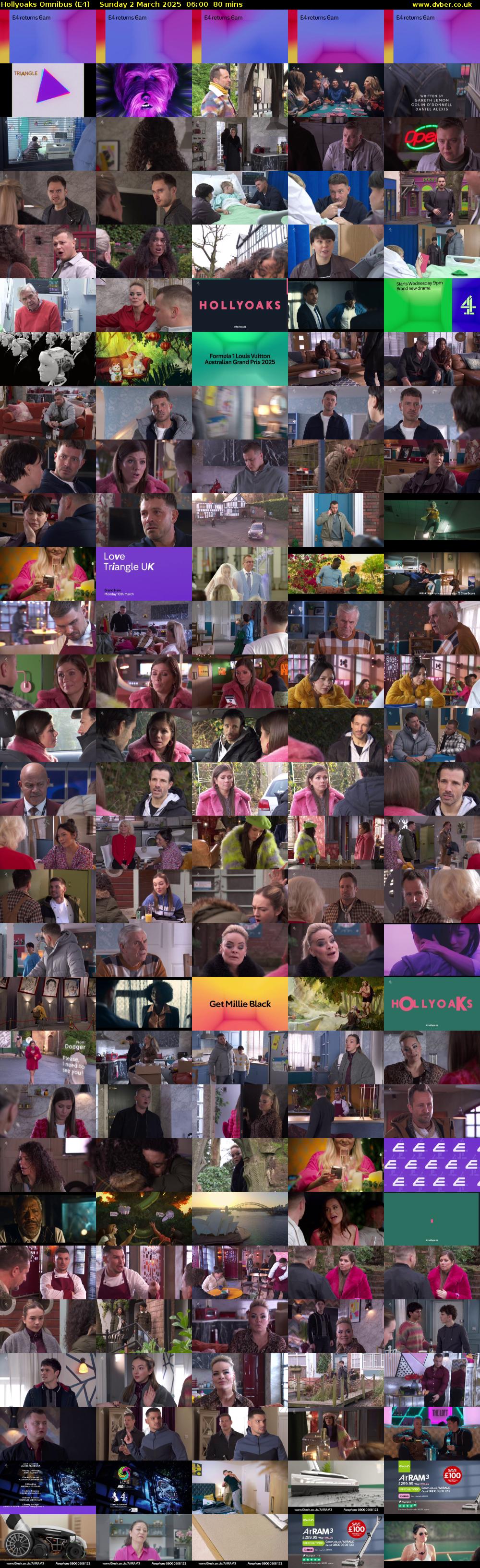 Hollyoaks Omnibus (E4) Sunday 2 March 2025 06:00 - 07:20