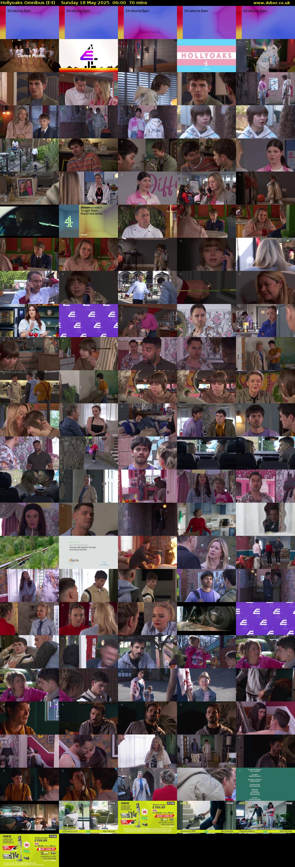 Hollyoaks Omnibus (E4) Sunday 18 May 2025 06:00 - 07:10