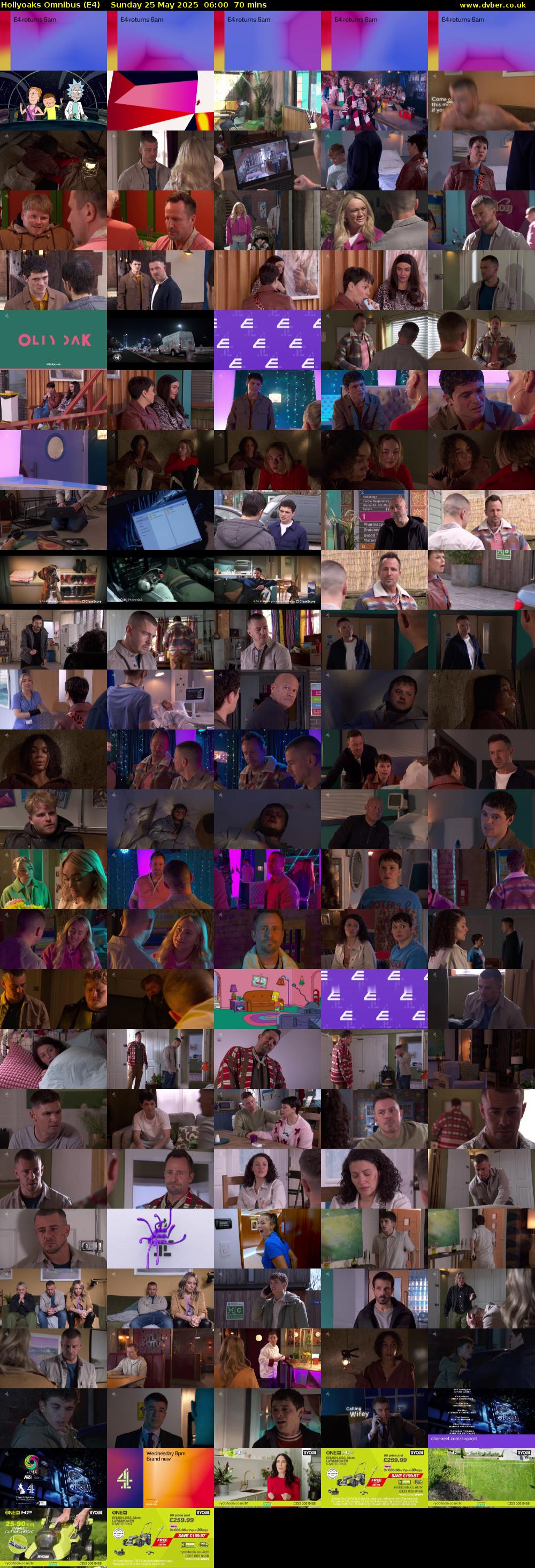 Hollyoaks Omnibus (E4) Sunday 25 May 2025 06:00 - 07:10