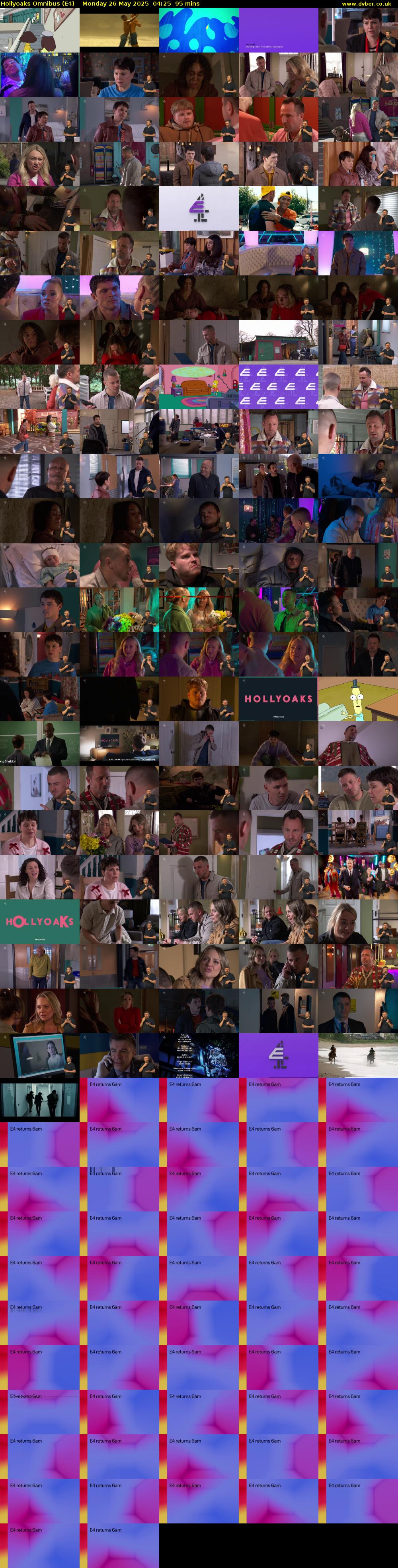 Hollyoaks Omnibus (E4) Monday 26 May 2025 04:25 - 06:00