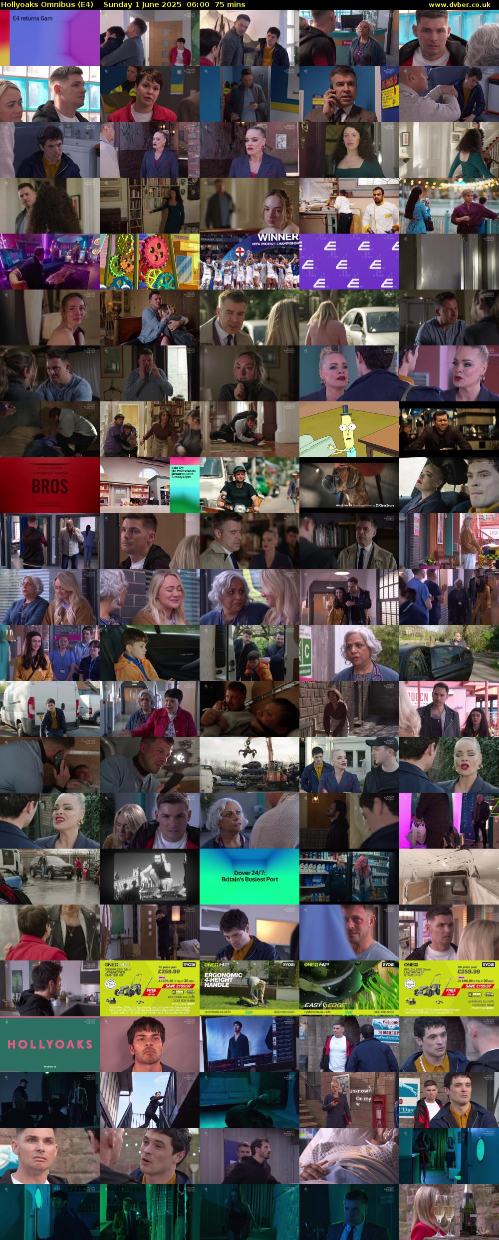 Hollyoaks Omnibus (E4) Sunday 1 June 2025 06:00 - 07:15