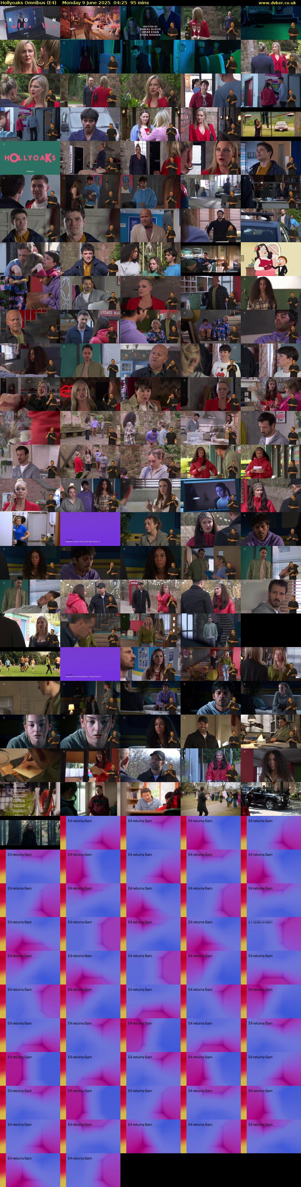 Hollyoaks Omnibus (E4) Monday 9 June 2025 04:25 - 06:00
