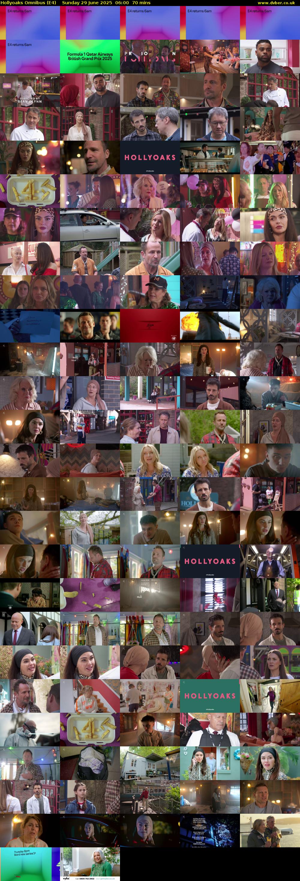 Hollyoaks Omnibus (E4) Sunday 29 June 2025 06:00 - 07:10