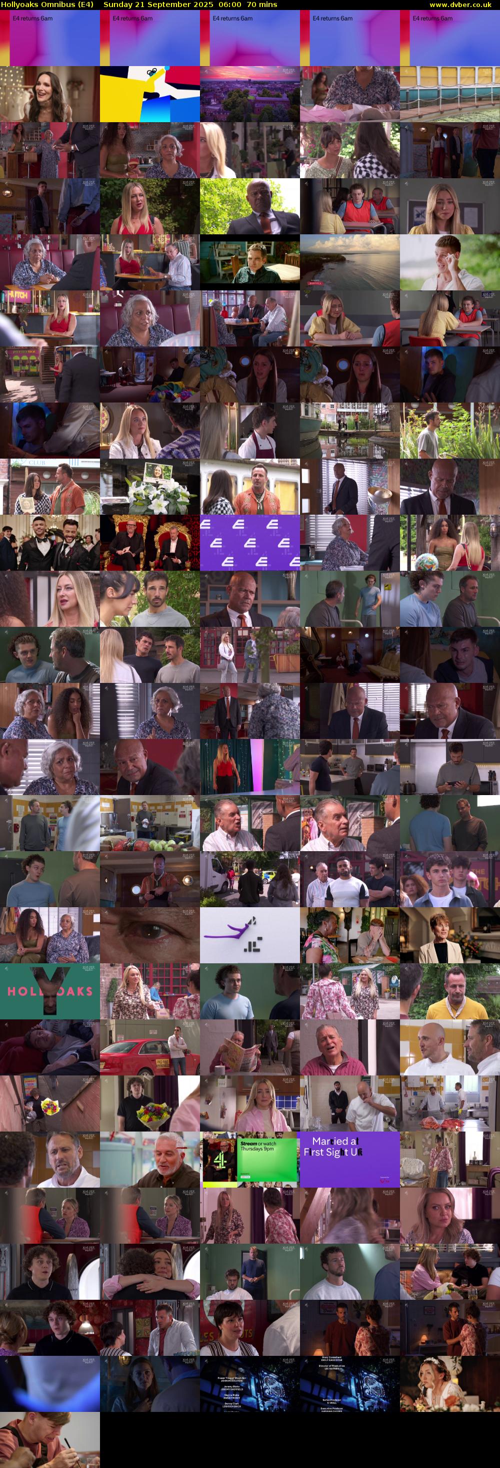 Hollyoaks Omnibus (E4) Sunday 21 September 2025 06:00 - 07:10