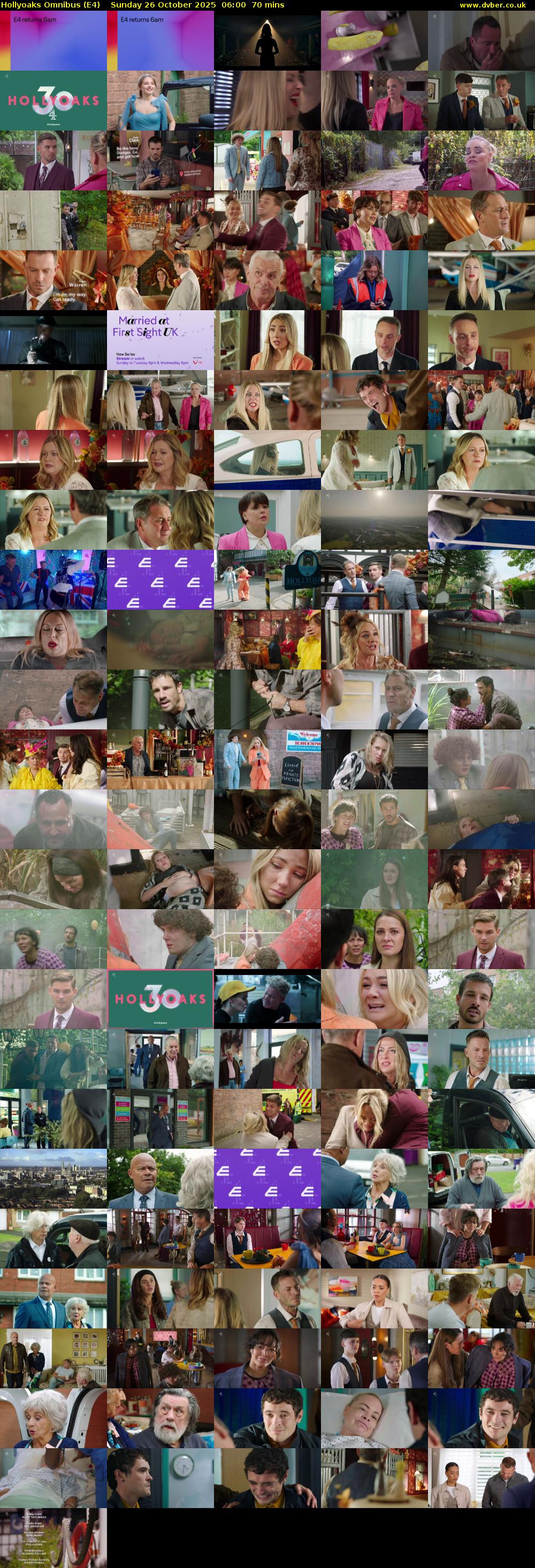 Hollyoaks Omnibus (E4) Sunday 26 October 2025 06:00 - 07:10