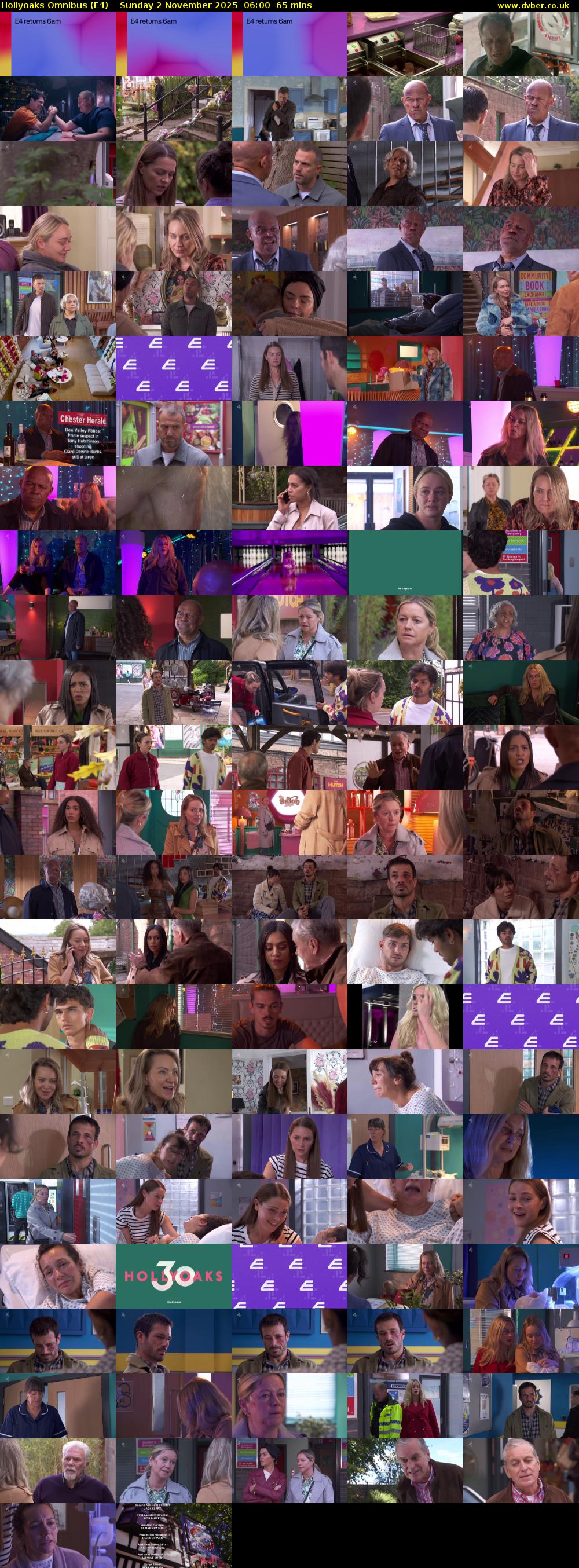 Hollyoaks Omnibus (E4) Sunday 2 November 2025 06:00 - 07:05