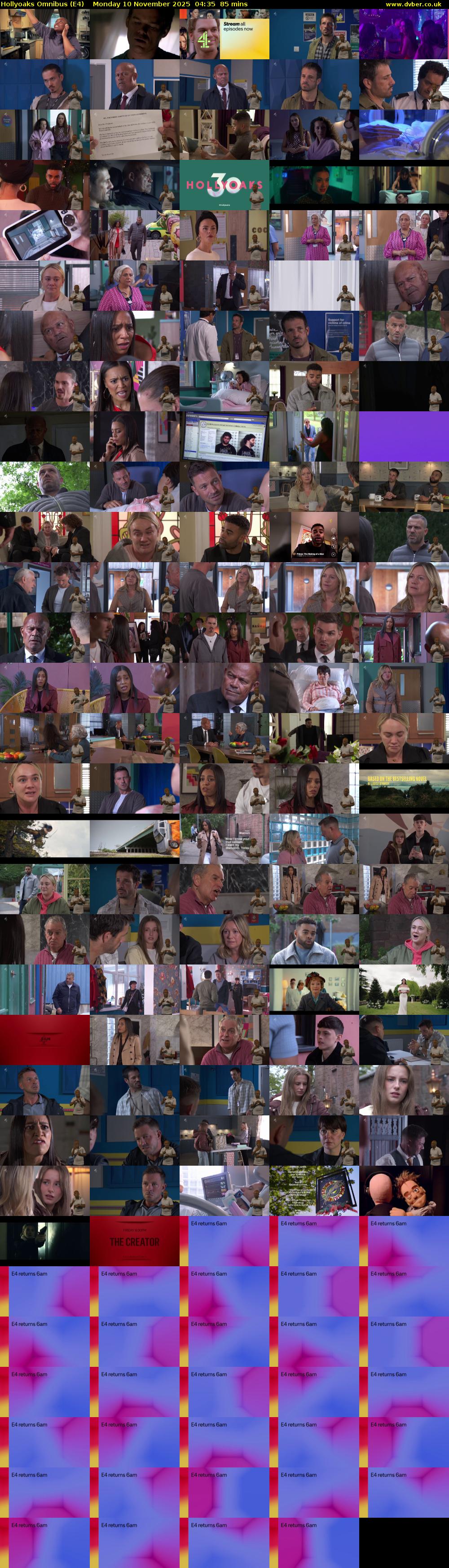 Hollyoaks Omnibus (E4) Monday 10 November 2025 04:35 - 06:00