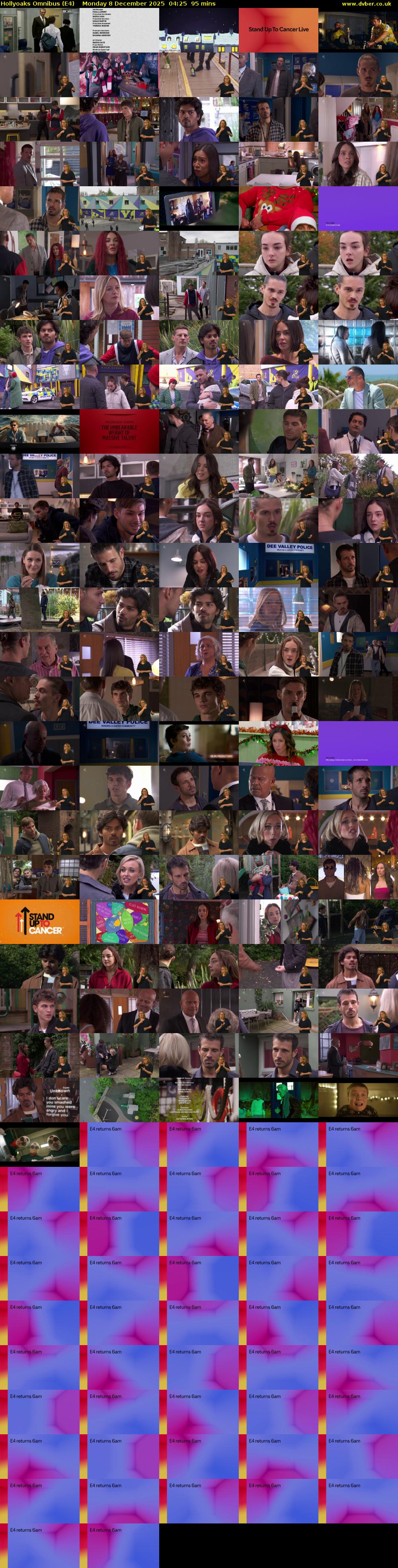 Hollyoaks Omnibus (E4) Monday 8 December 2025 04:25 - 06:00