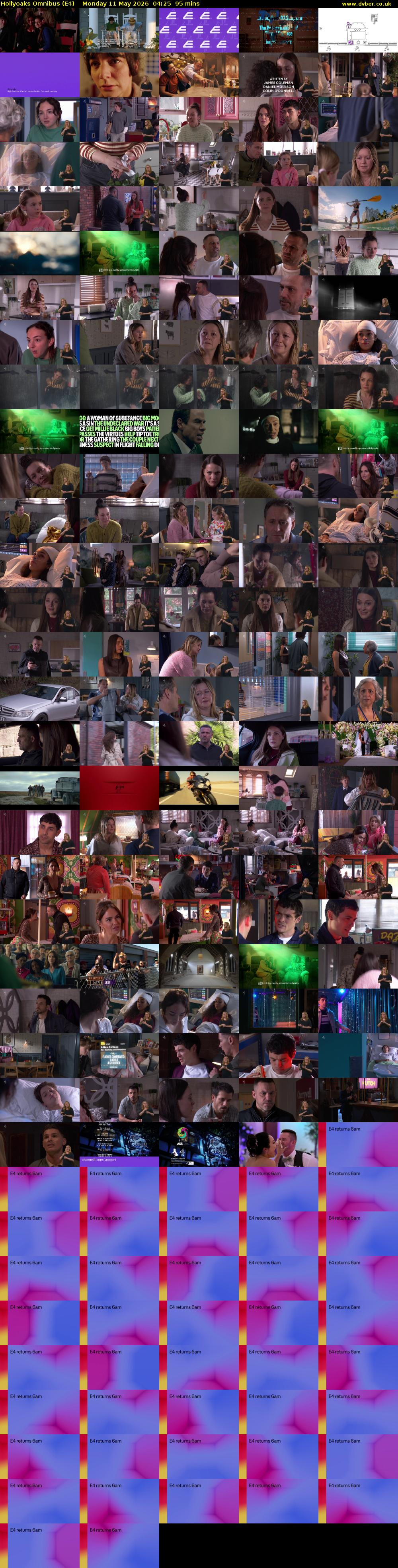 Hollyoaks Omnibus (E4) Monday 11 May 2026 04:25 - 06:00