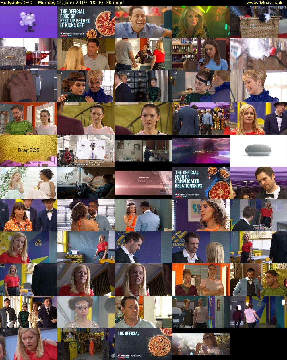 Hollyoaks (E4) Monday 24 June 2019 19:00 - 19:30