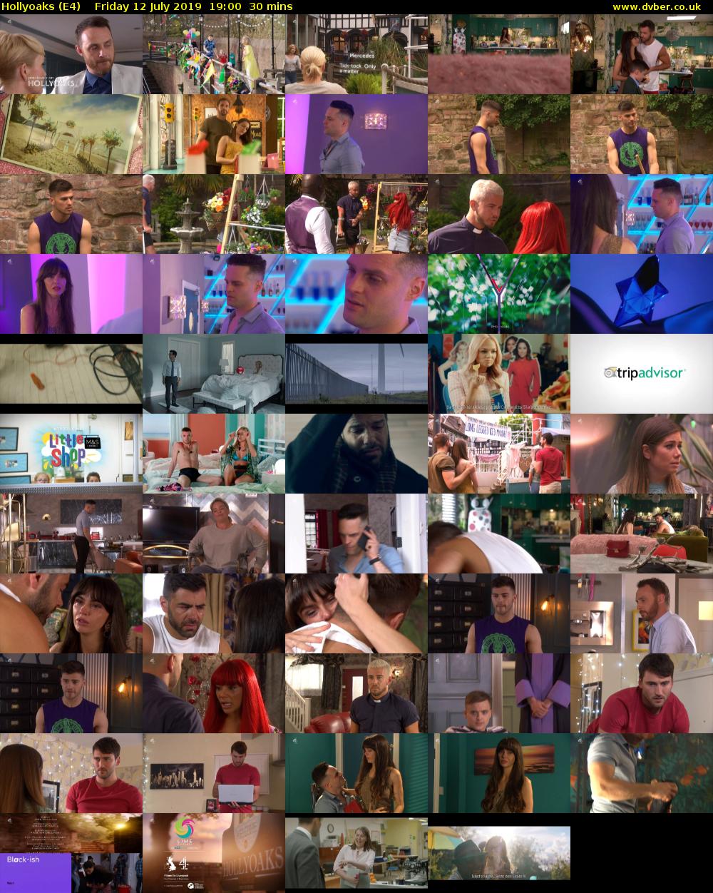 Hollyoaks (E4) Friday 12 July 2019 19:00 - 19:30