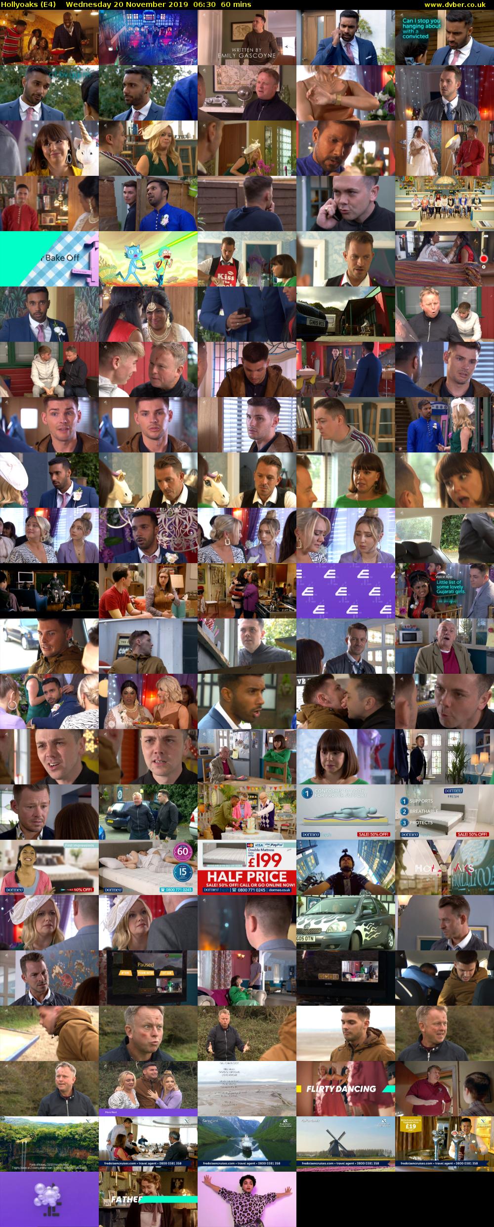 Hollyoaks (E4) Wednesday 20 November 2019 06:30 - 07:30