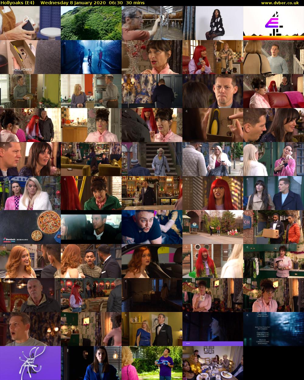 Hollyoaks (E4) Wednesday 8 January 2020 06:30 - 07:00