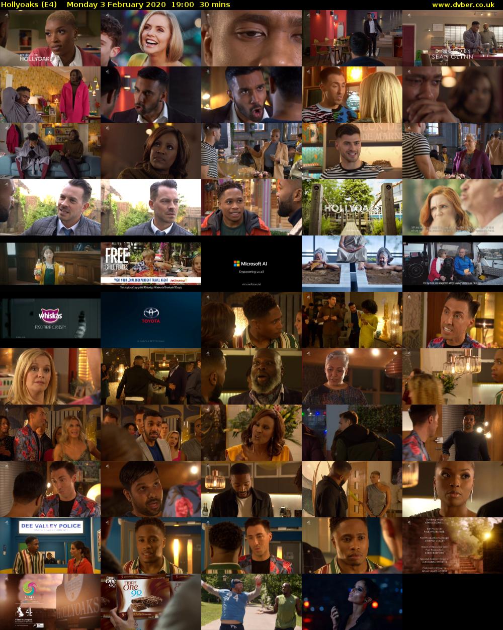 Hollyoaks (E4) Monday 3 February 2020 19:00 - 19:30