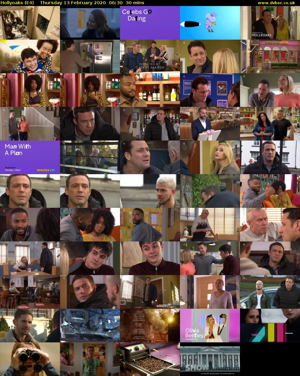 Hollyoaks (E4) Thursday 13 February 2020 06:30 - 07:00