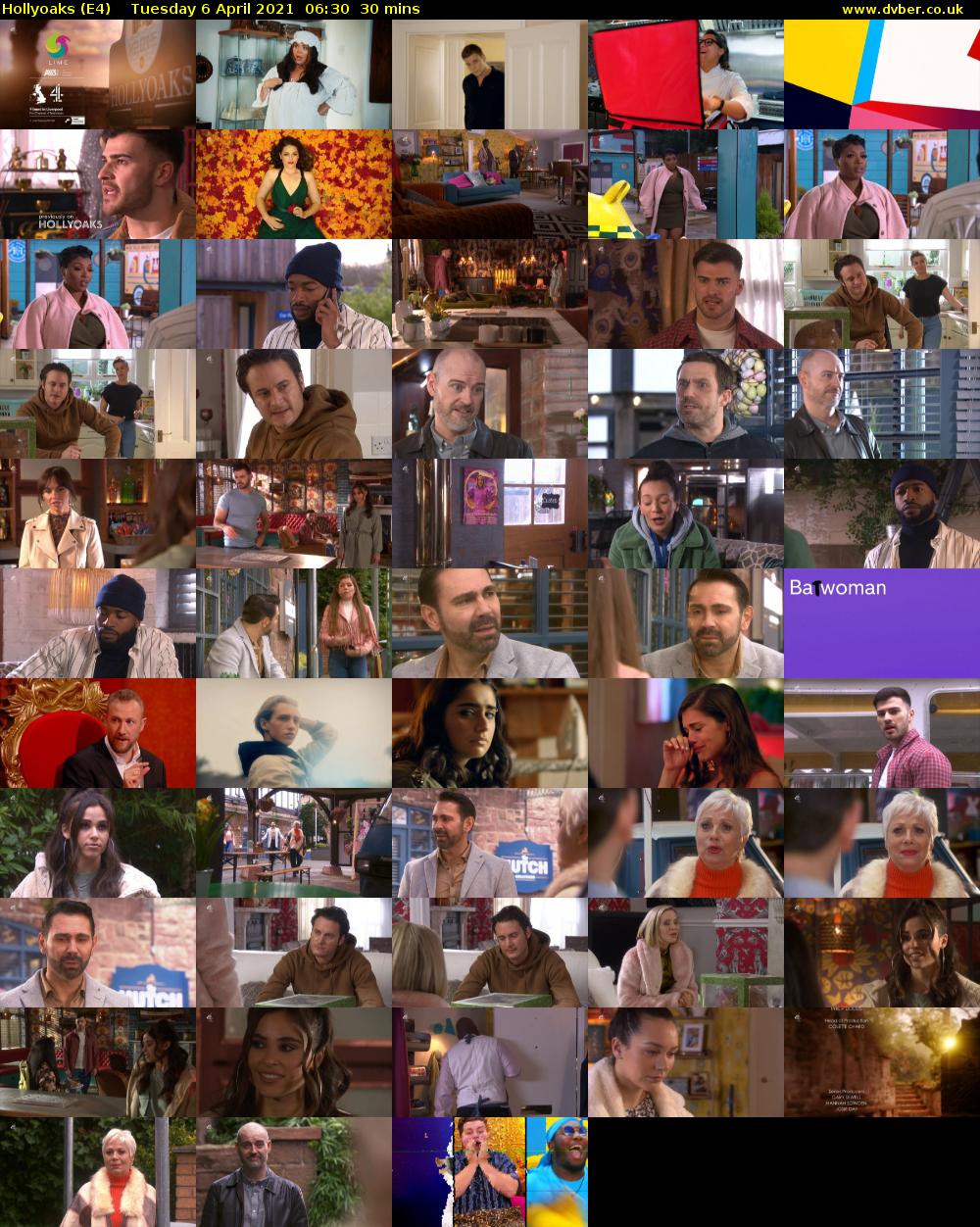 Hollyoaks (E4) Tuesday 6 April 2021 06:30 - 07:00