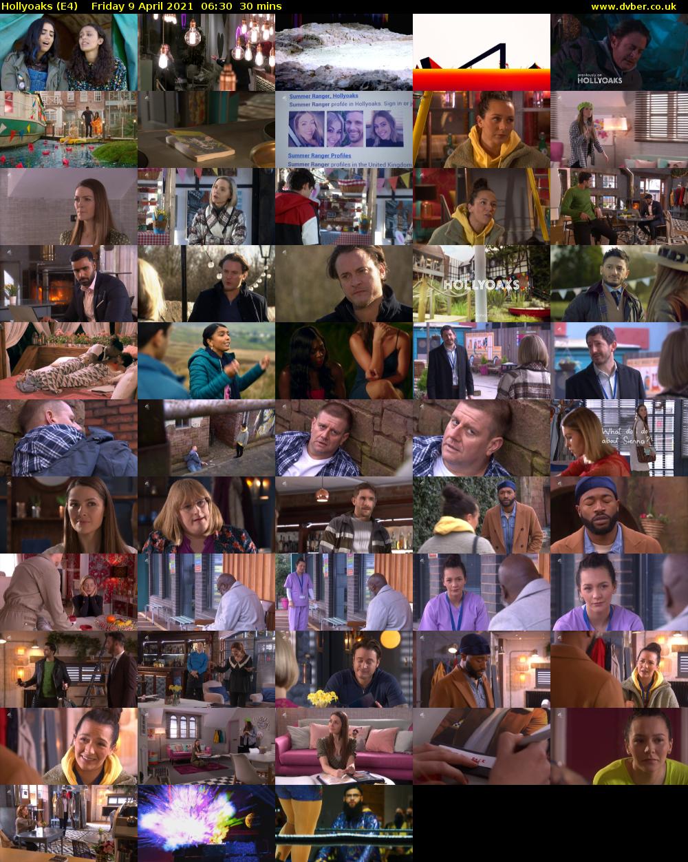 Hollyoaks (E4) Friday 9 April 2021 06:30 - 07:00