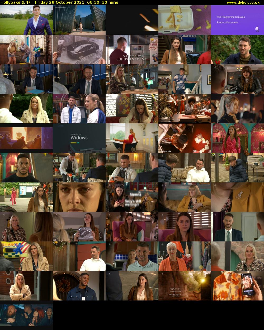 Hollyoaks (E4) Friday 29 October 2021 06:30 - 07:00