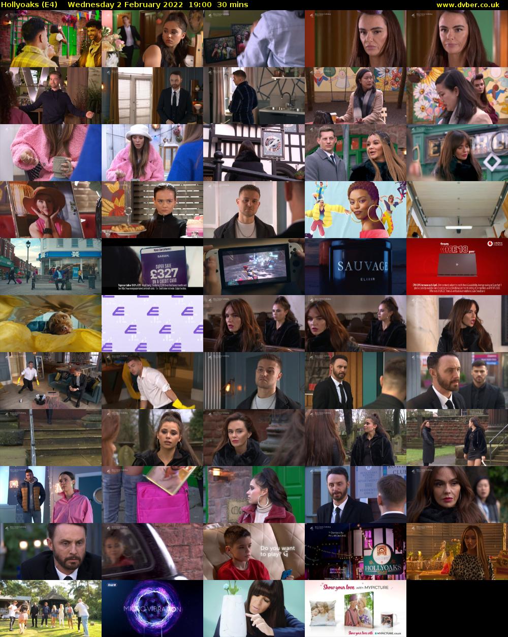 Hollyoaks (E4) Wednesday 2 February 2022 19:00 - 19:30