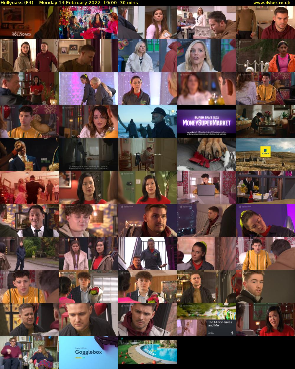 Hollyoaks (E4) Monday 14 February 2022 19:00 - 19:30