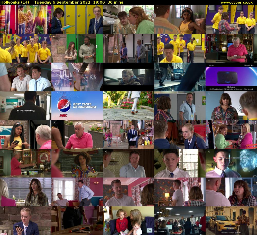Hollyoaks (E4) Tuesday 6 September 2022 19:00 - 19:30