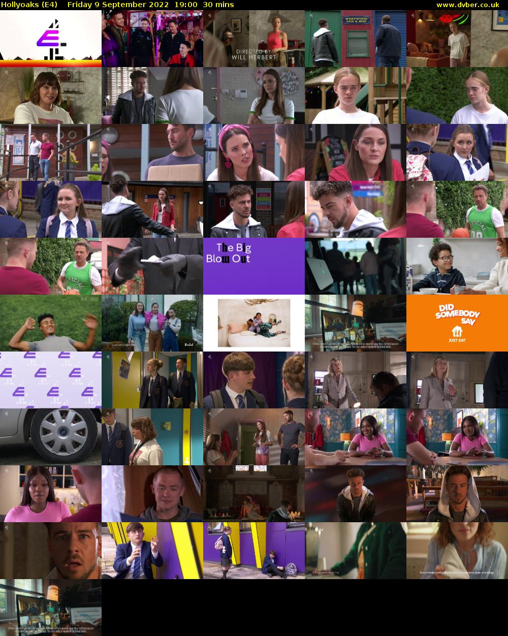 Hollyoaks (E4) Friday 9 September 2022 19:00 - 19:30