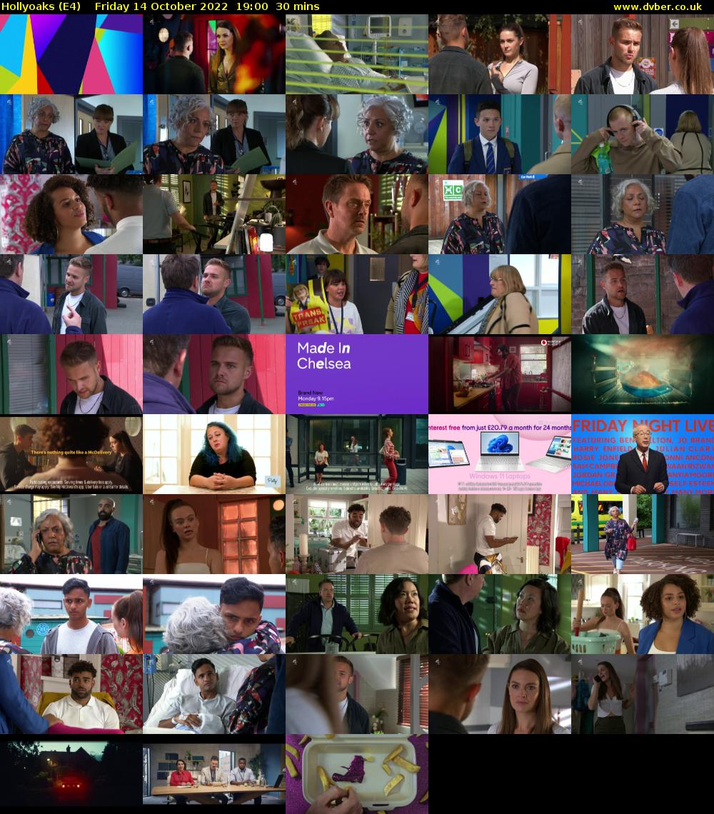 Hollyoaks (E4) Friday 14 October 2022 19:00 - 19:30