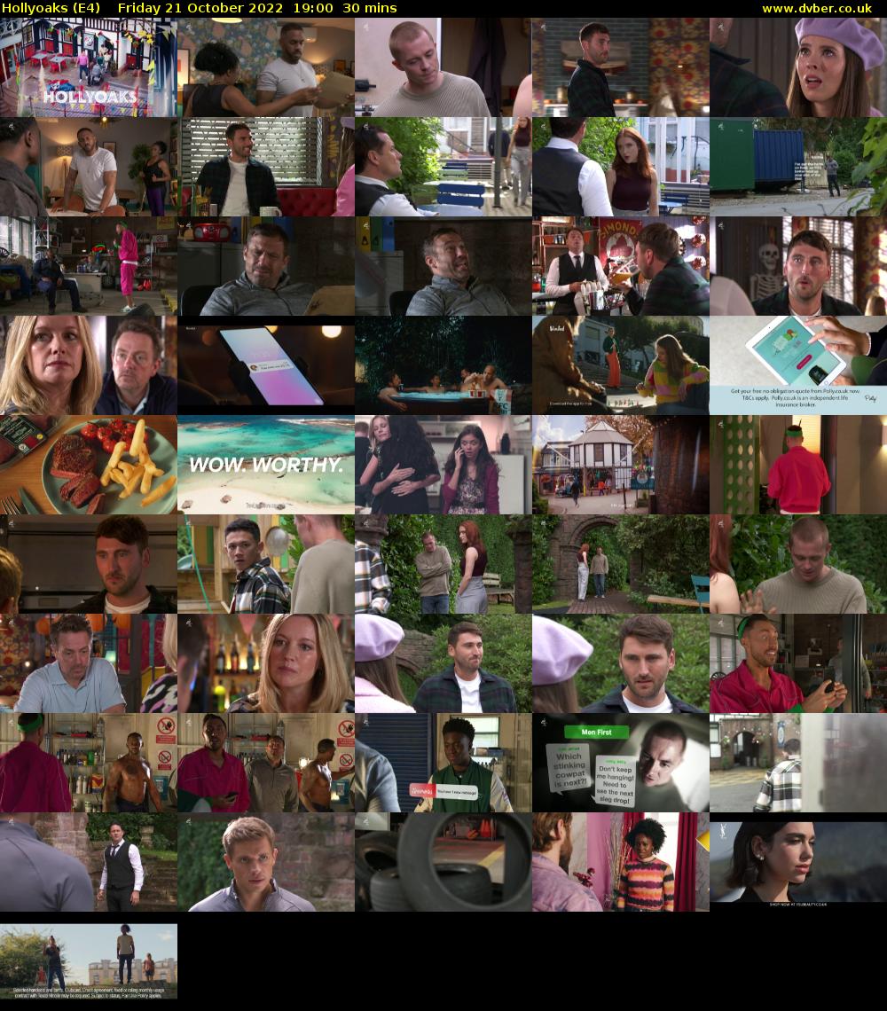 Hollyoaks (E4) Friday 21 October 2022 19:00 - 19:30