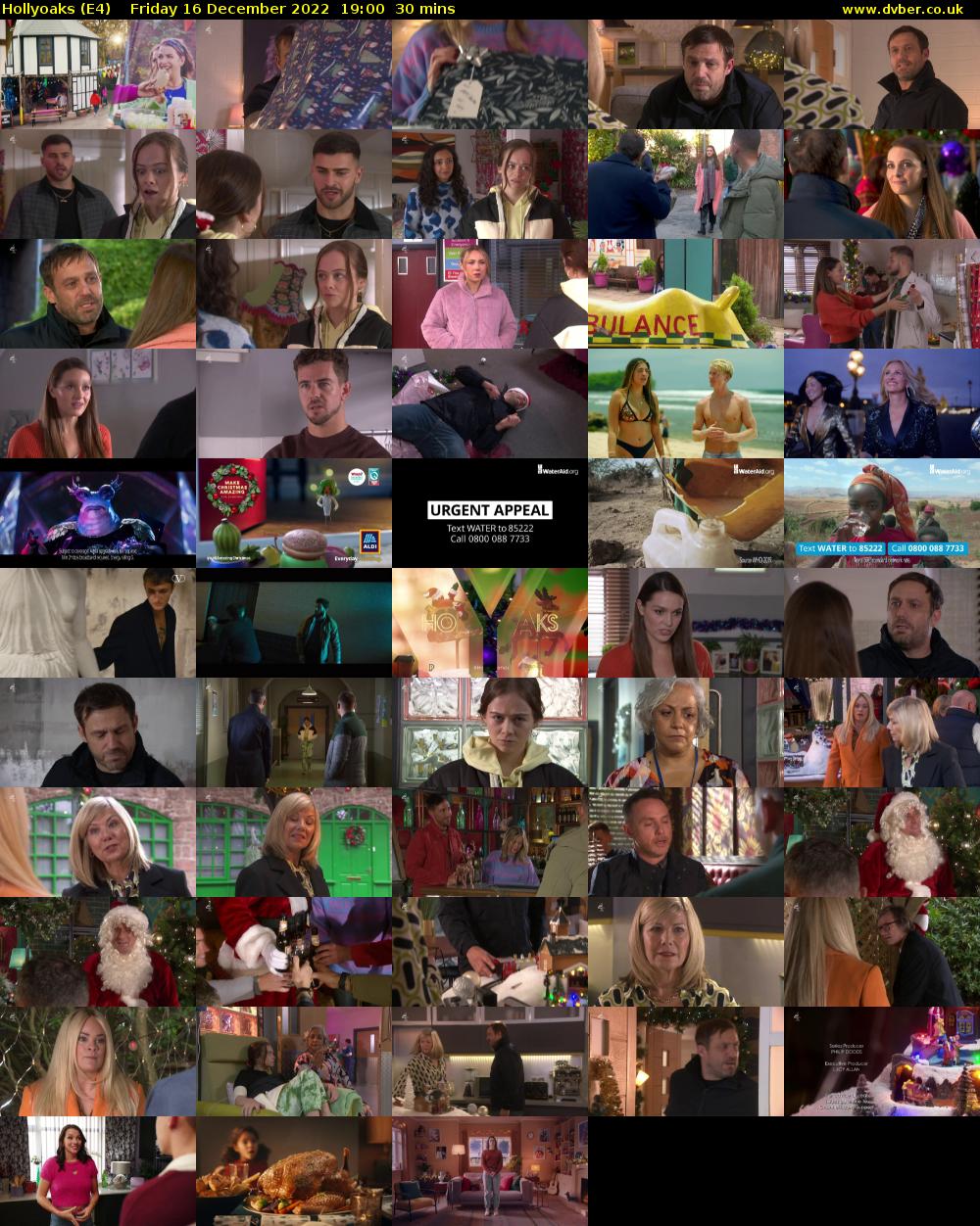 Hollyoaks (E4) Friday 16 December 2022 19:00 - 19:30