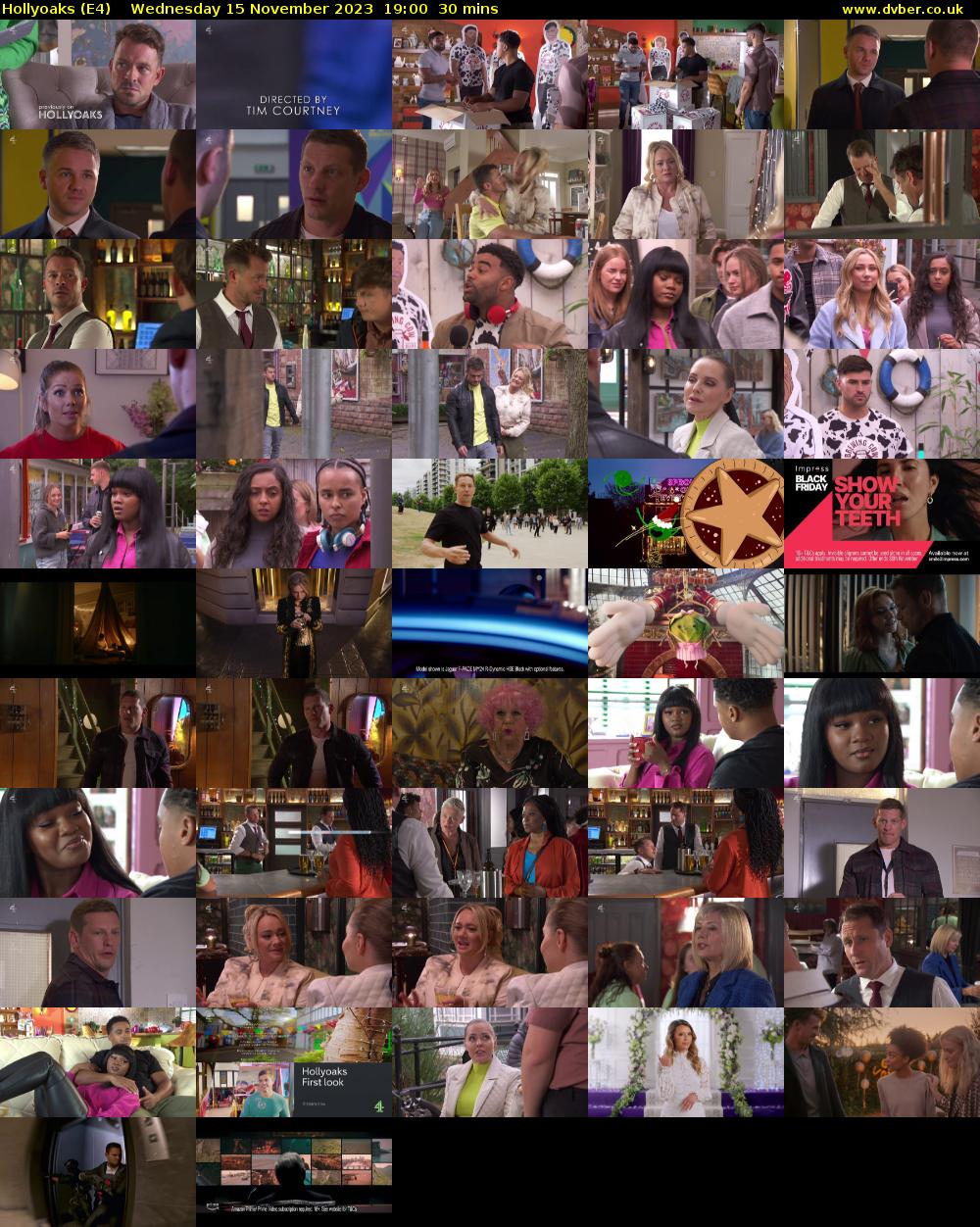 Hollyoaks (E4) Wednesday 15 November 2023 19:00 - 19:30