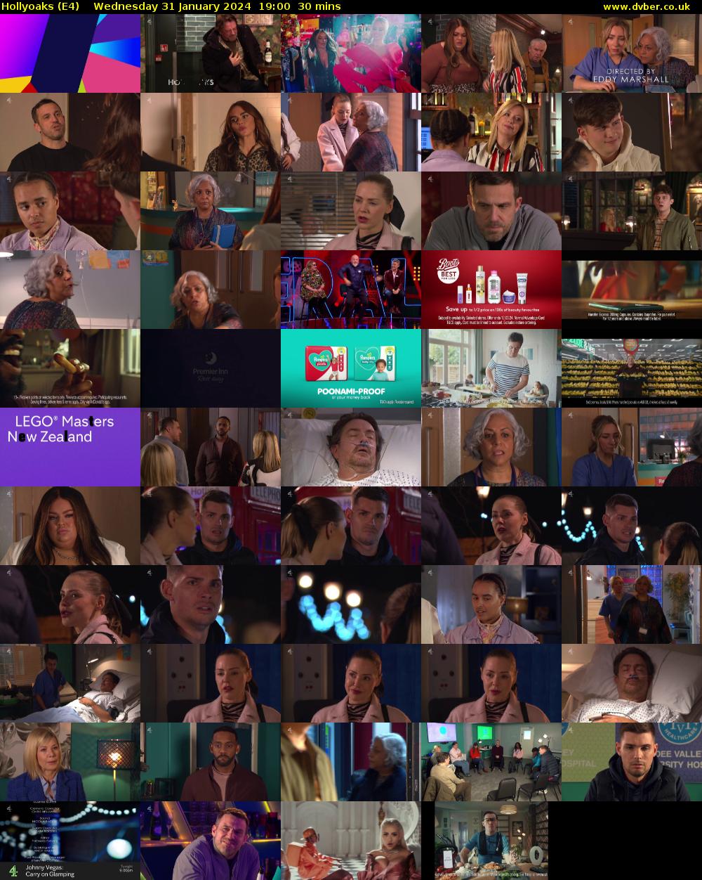 Hollyoaks (E4) Wednesday 31 January 2024 19:00 - 19:30
