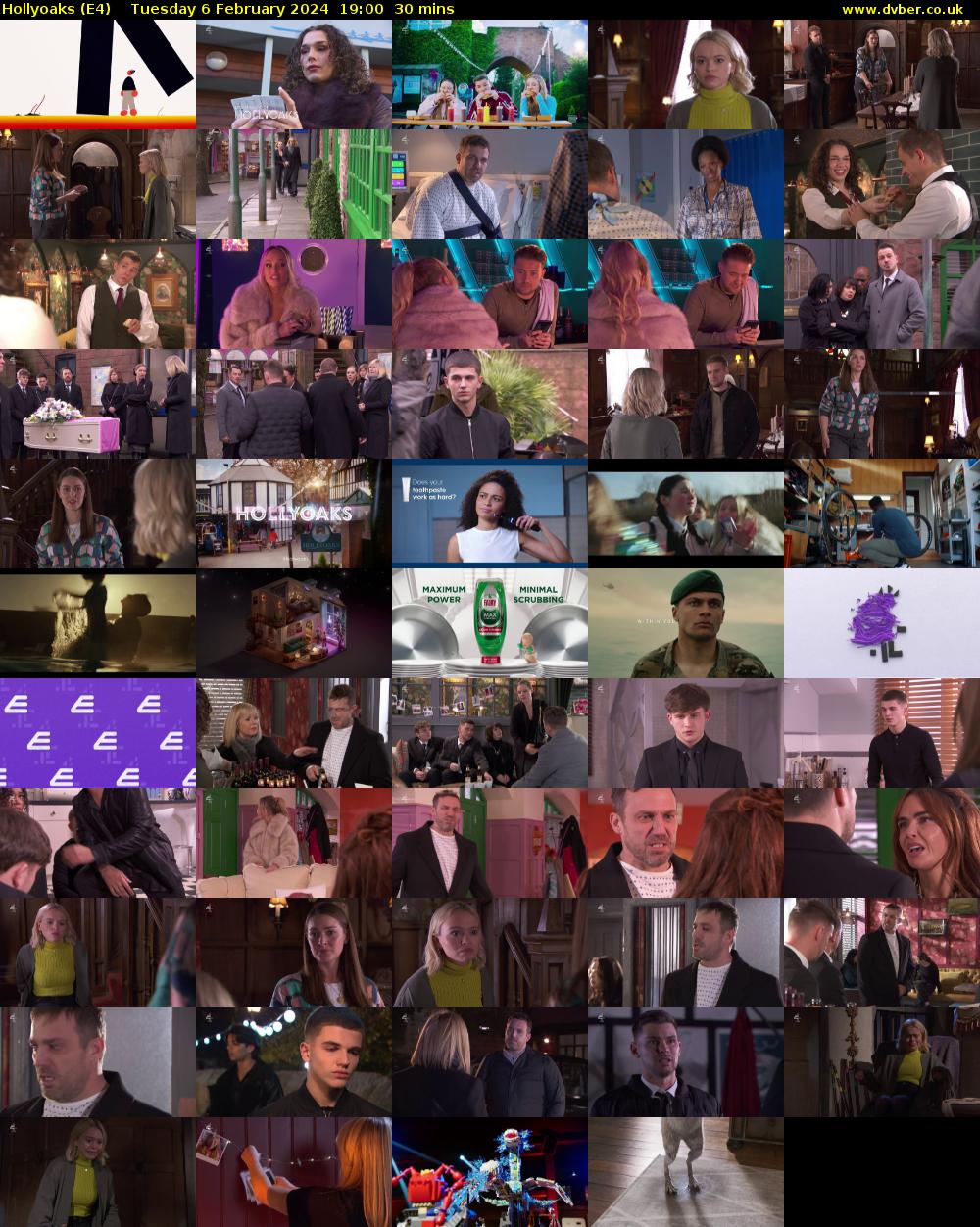 Hollyoaks (E4) Tuesday 6 February 2024 19:00 - 19:30