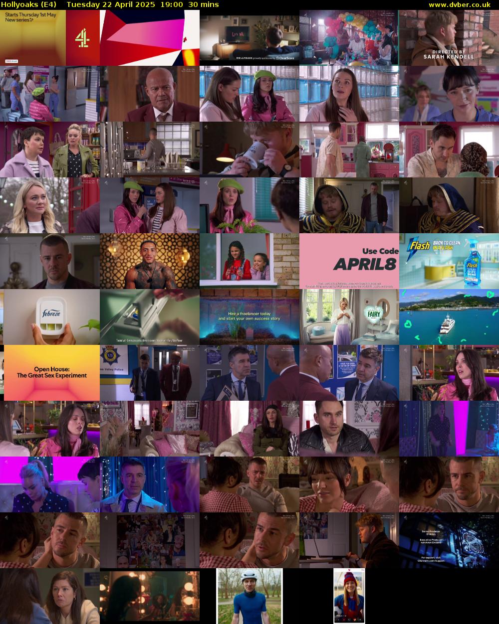 Hollyoaks (E4) Tuesday 22 April 2025 19:00 - 19:30